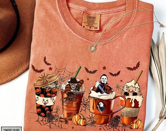 Skeleton Coffee Cups Tshirt, Coffee Cups Sweatshirt, Skull Coffee Cup Shirt, Skeleton Halloween Sweatshirt, Coffee Lover Sweatshirt