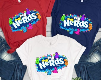 Nerds Candy Shirt Halloween Nerds Candy Costume Candy Land Shirt Halloween Chocolate Bar Group Costume Tshirt Retro Sweet Costume Tee