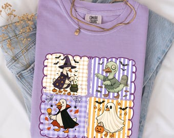 Spooky Goose Baby Comfort Colors® Shirt, Halloween Tee, Funny Goose Costume, Fall Sweatshirt, Spooky Season shirt, Spooky Goosey Shirt