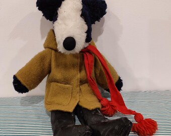 特大 昭和レトロ Happy Stuffed Toy シープドッグ ぬいぐるみ