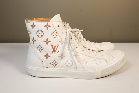 Louis Vuitton Split Monogram White Leather High T… - image 2