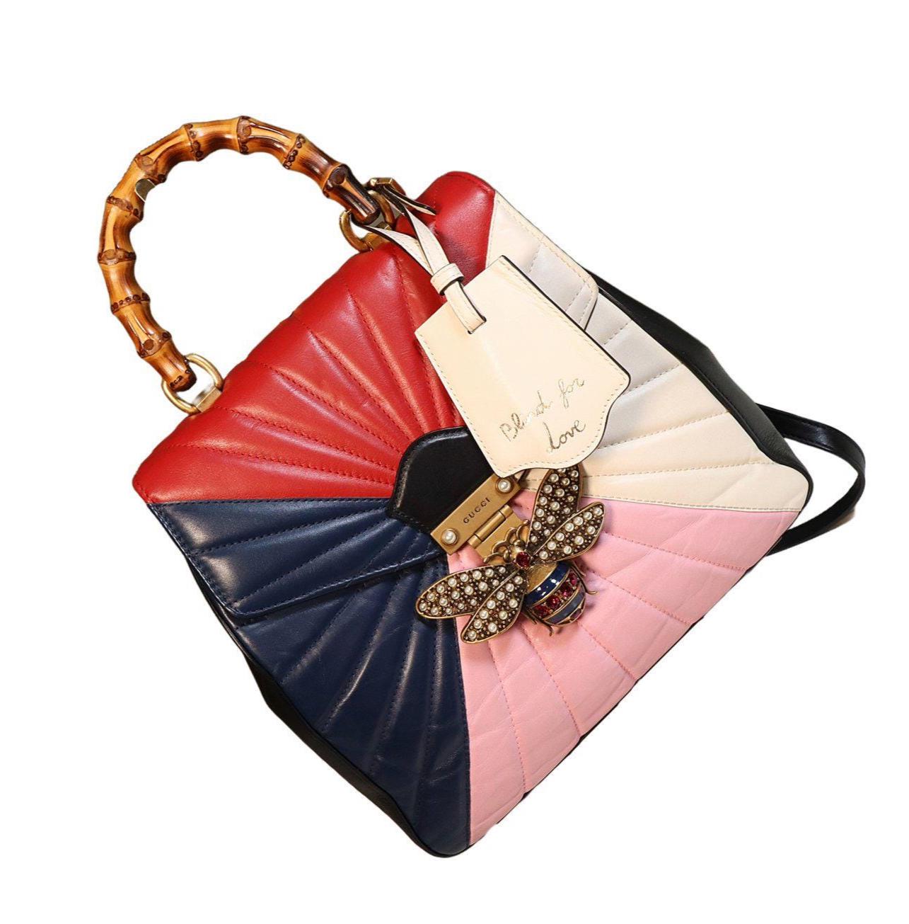 Gucci Calfskin Trapuntata Queen Margaret Bamboo Top-Handle / Backpack Gucci Calfskin Bamboo Trapuntata Queen Margaret Backpack  main image 2