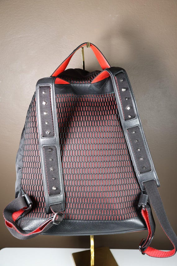 Christian Louboutin Nylon Studded Black Backpack Gunmetal  display picture 2
