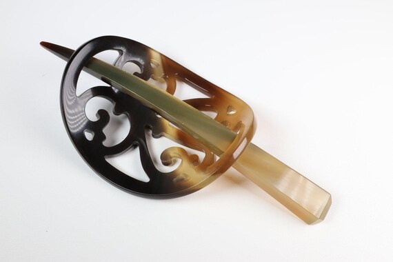 Hermes Kanzashi Hair Accessory Rocaille Buffalo Horn - Etsy  display picture 3