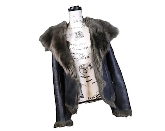 Balenciaga 2012 Lamb Leather Fur Jacket Size: M US6, FR38
