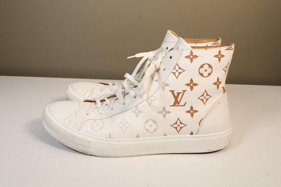 Louis Vuitton Split Monogram White Leather High T… - image 5