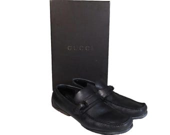 GUCCI Driving Leather Loafers Dress Shoes Size 36.5C US 6.5