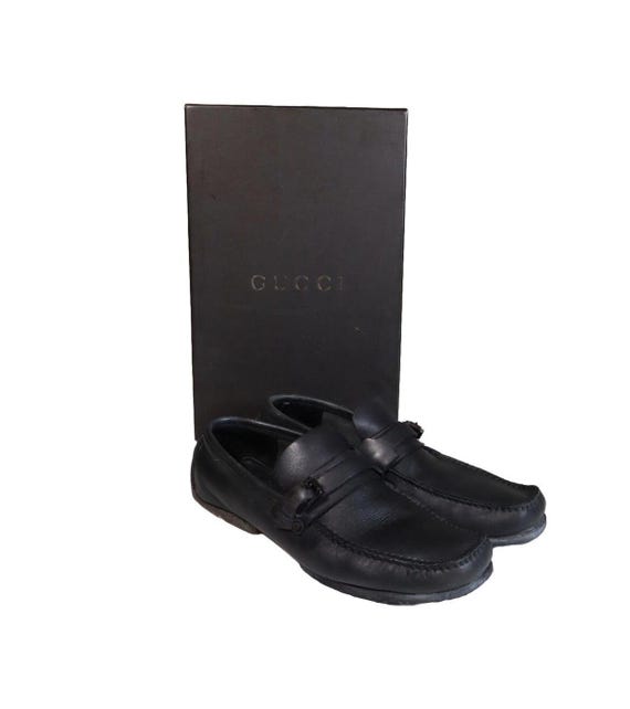 GUCCI Driving Leather Loafers Dress Shoes Size 36.5C US 6.5  display picture 1