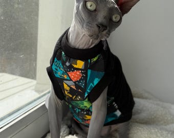 Fleece Sphynx clothes, pet clothing, cat clothes