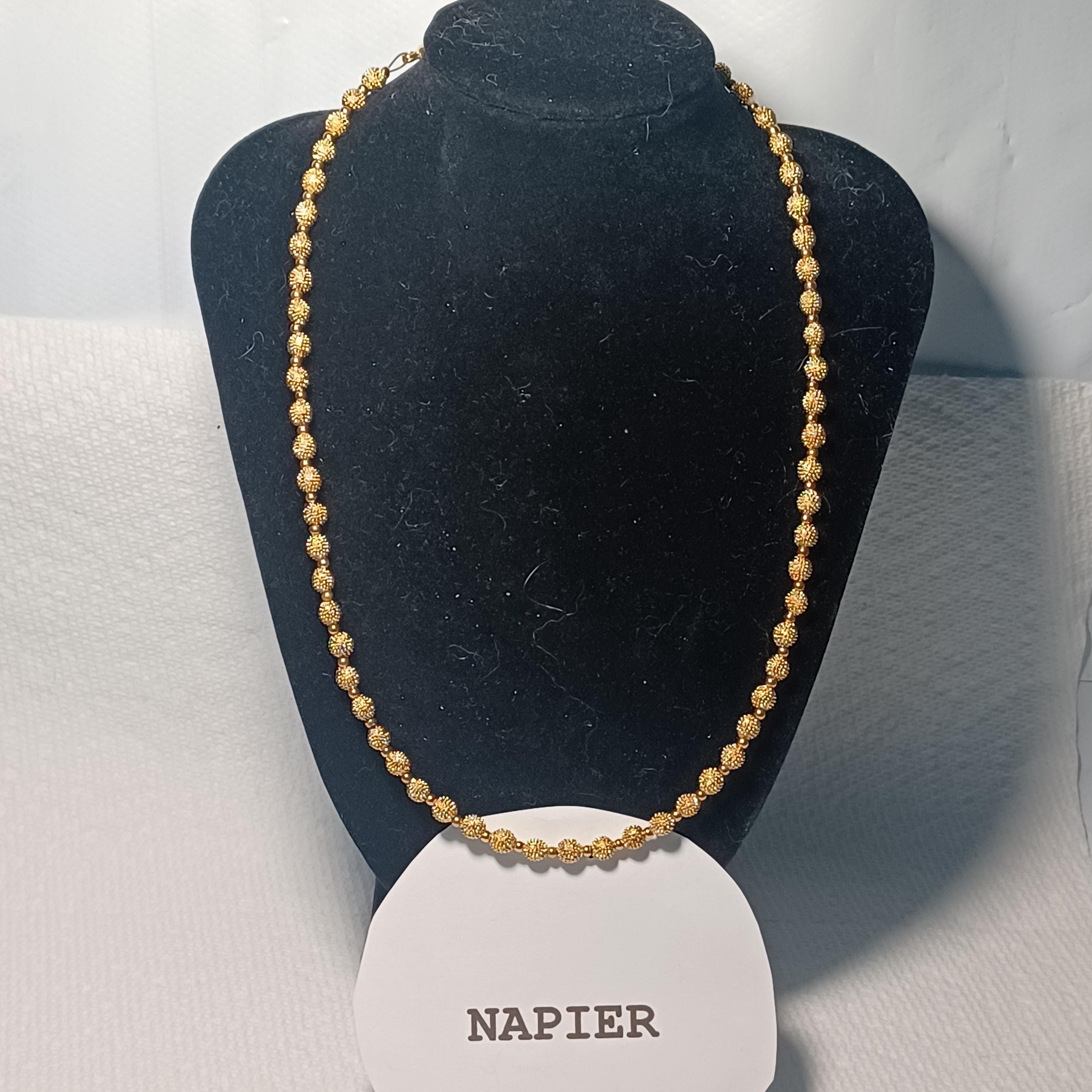 Napier Gold Necklace - Etsy