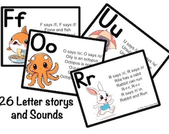 Letter Chants and Story Flash Cards