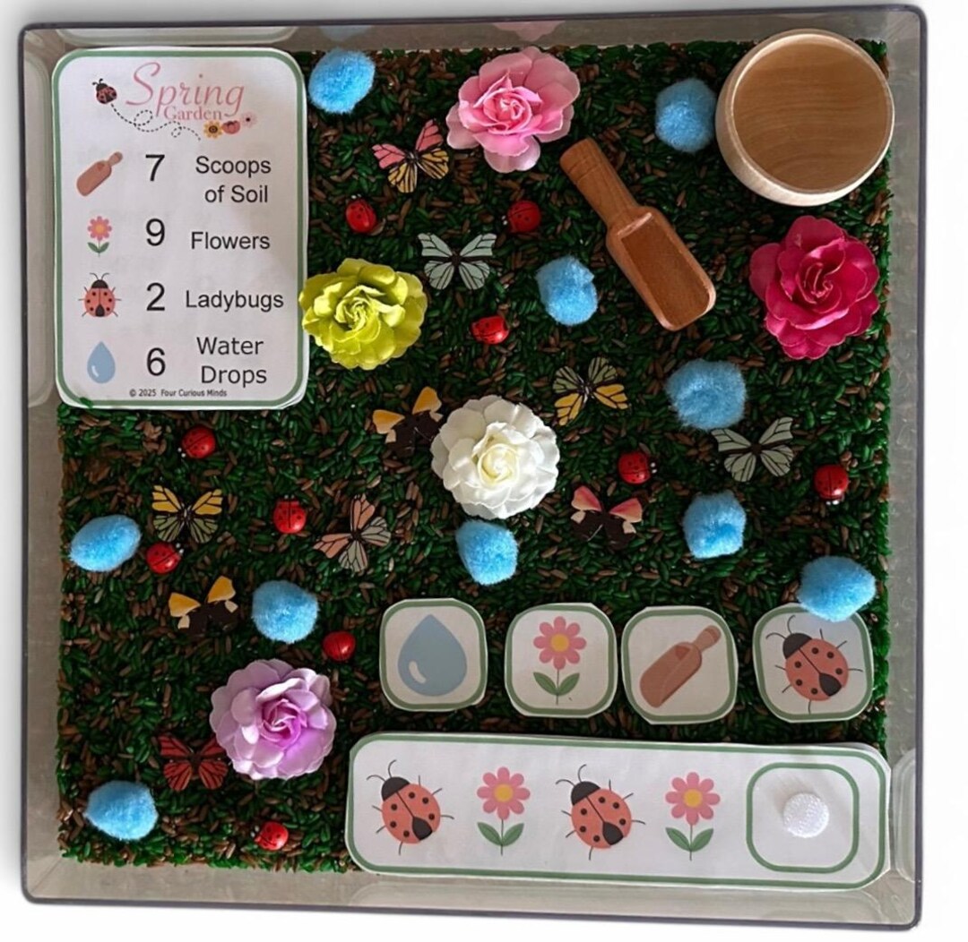 Spring Garden Sensory Bin | Fine Motor Play Kit - Etsy