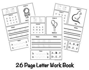 ABC Fun Pack – 26-Page Alphabet Activity Worksheets | Digital Download | Preschool & Kindergarten Learning