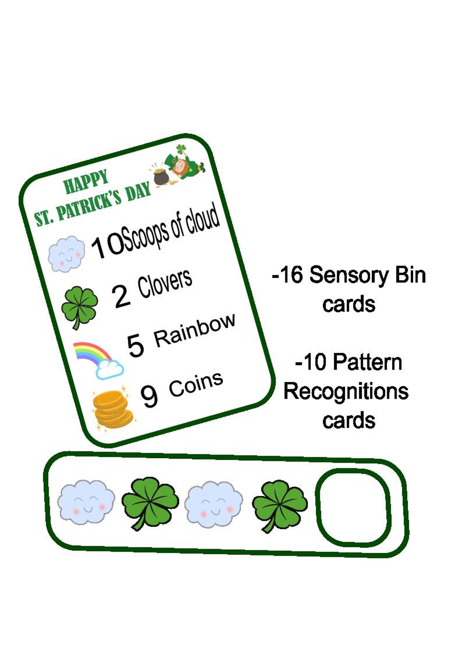 St. Patricks Day Sensory Bin - Etsy