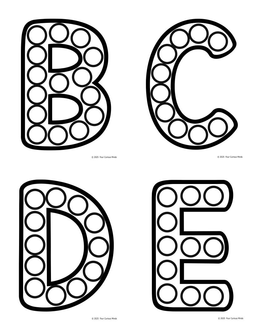 Uppercase Alphabet Tracing Sheets | Digital Download | 26 Printable Pages for Letter Recognition & Fine Motor Skills