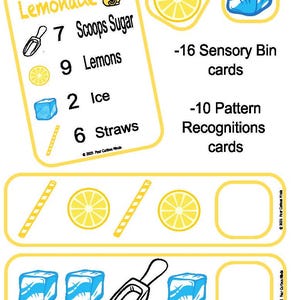 Limonade Zintuiglijke bak- en patroonkaarten