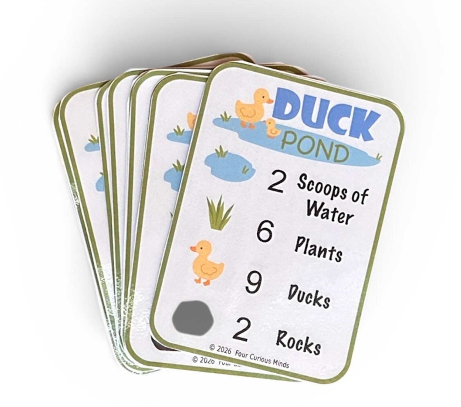 Duck Pond Sensory Bin Printable, Preschool Counting, Sorting Activity ...