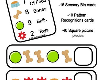 Adopt a Dog Sensory Bin Cards