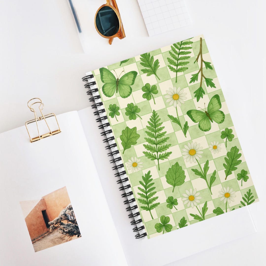Nature-inspired Spiral Notebook, Eco-friendly Journal, Butterfly and ...