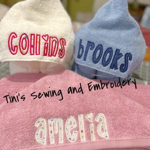 Personalized Hooded Bath towel, Baby Shower Gift, Beach Cover-up, Pool Cover, Bath Towel, Kids Custom Hooded Towel, Pool Towel