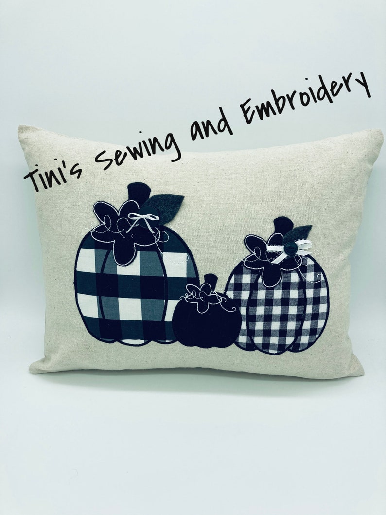 Pumpkin Pillow Black and White Pumpkin Pillow Fall Home Etsy