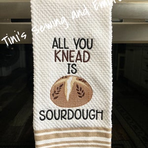Sourdough Bread Kitchen Towel: Baker Gift, Kitchen Decor