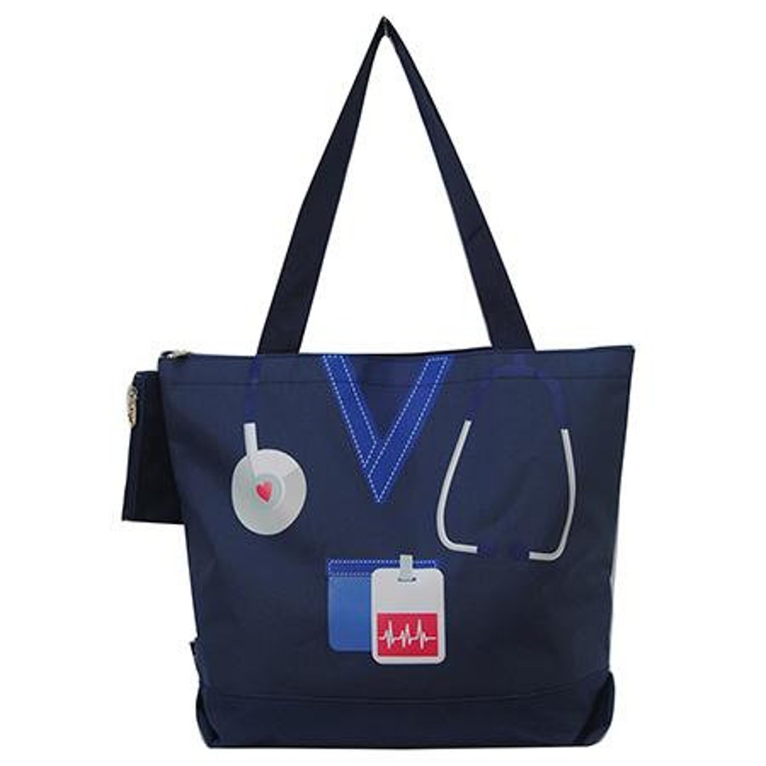 Nurse Pattern Tote, 2 Available Colors, Tote Bag Perfect Every Day Tote