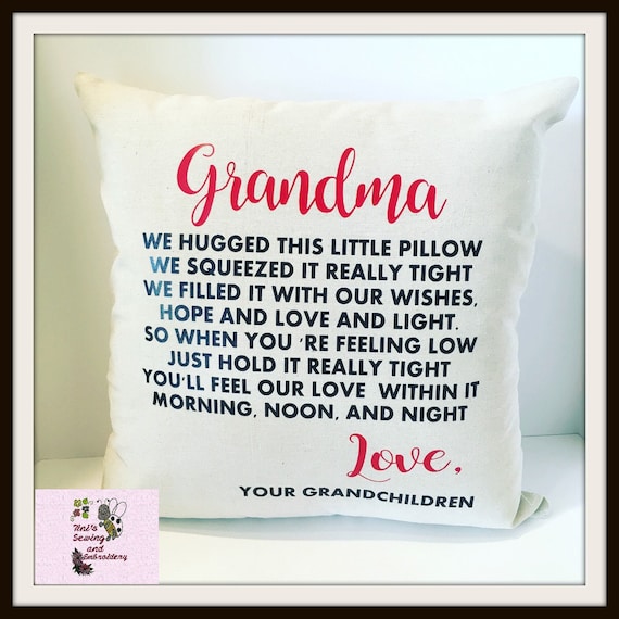Kisses Pillow Grandma Gift Grandmas Grandma pillow | Etsy