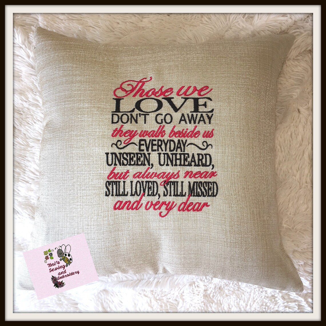 Those We Love Don't Go Away Pillow Etsy