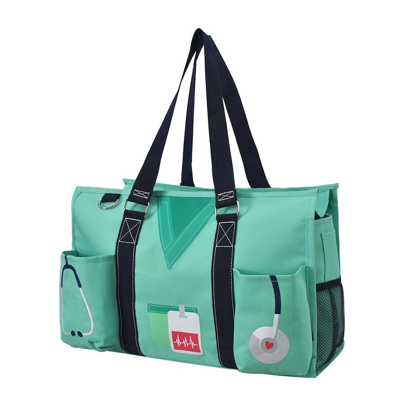 Nurse Pattern Utility Tote 4 available colors Tote Bag Etsy