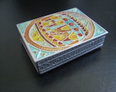 Vintage 1970s Pewter Trinket Box Enamel Easter Egg Design New Star Studios