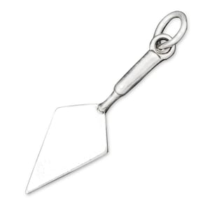 Pointing Hand Trowel Tool 925 Solid Sterling Silver Charm for Bracelet, Archeology Pendant for Necklace, Gardening Jewelry