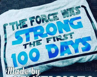 TEACHER 100th Day Tee School Force