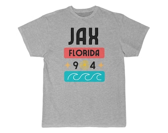 JAX FL Jacksonville Florida Tourist Tee Unisex Sew Vicious Locally Designed Short Sleeve Tee