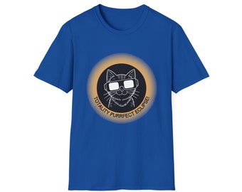 Totality Purrfect Cat Eclipse Tee Unisex Softstyle T-Shirt