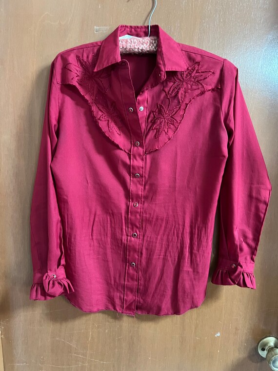 Black Long Cuffed Sleeves Lapel Button-Up Blouse | Lookbook Store