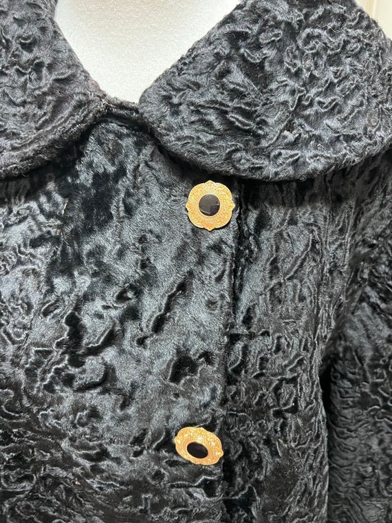 VTG Jean's Fine Furs Curly Lambswool Jacket and H… - image 7