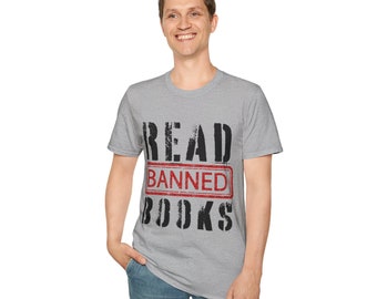 READ Banned Books Graphic Unisex Softstyle T-Shirt