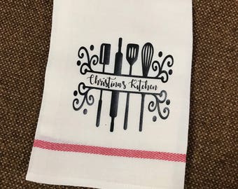 Sew Vicious Personalized Kitchen Name Towel Gift