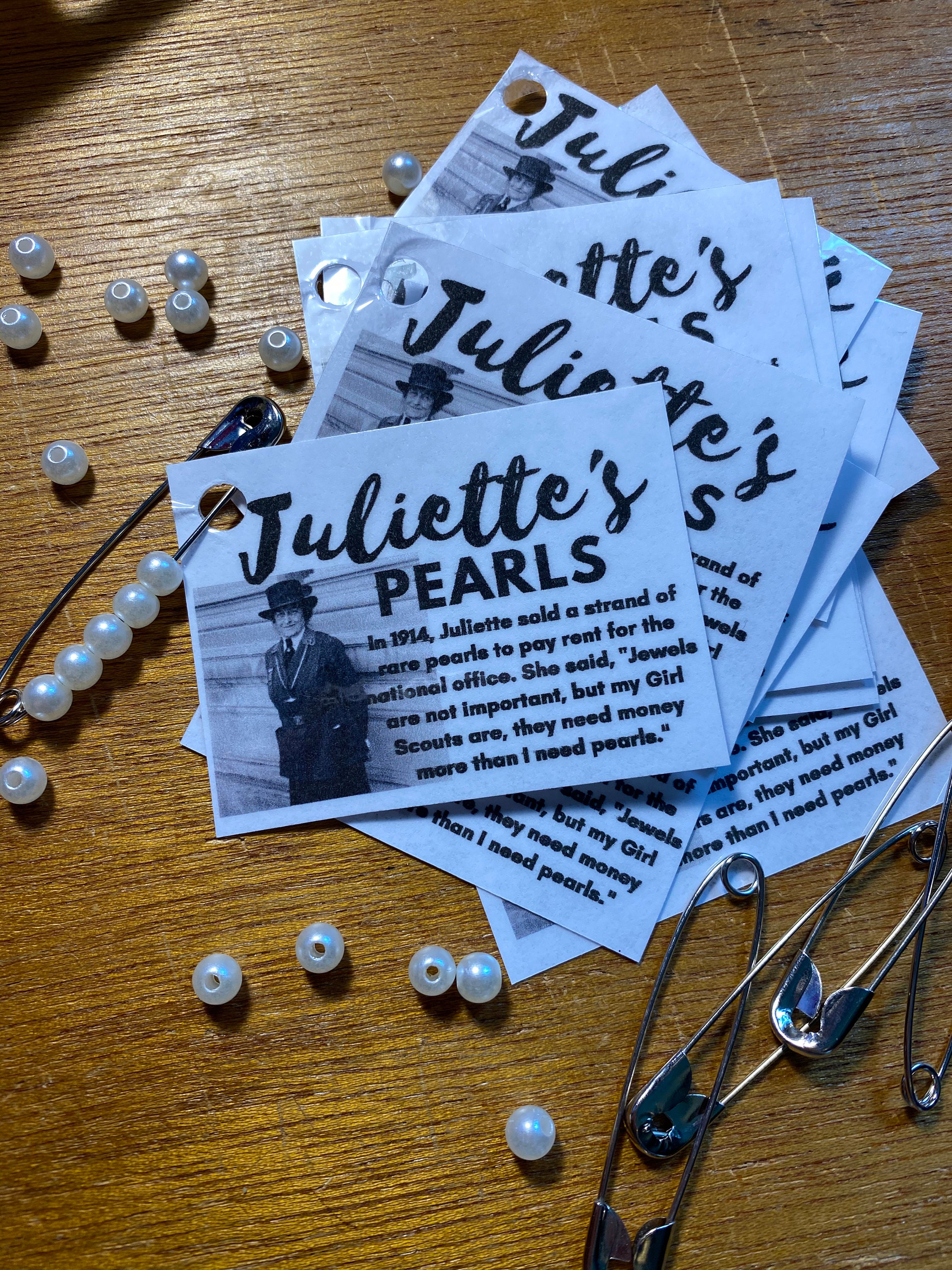 Juliette's Pearls Pearl Necklace Scout Craft Kits 
