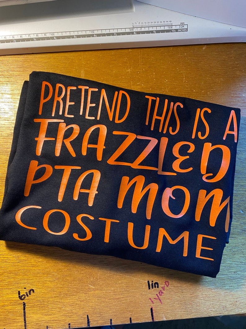 PTA Mom Halloween Tee Shirt PTO Volunteer School Costume image 3