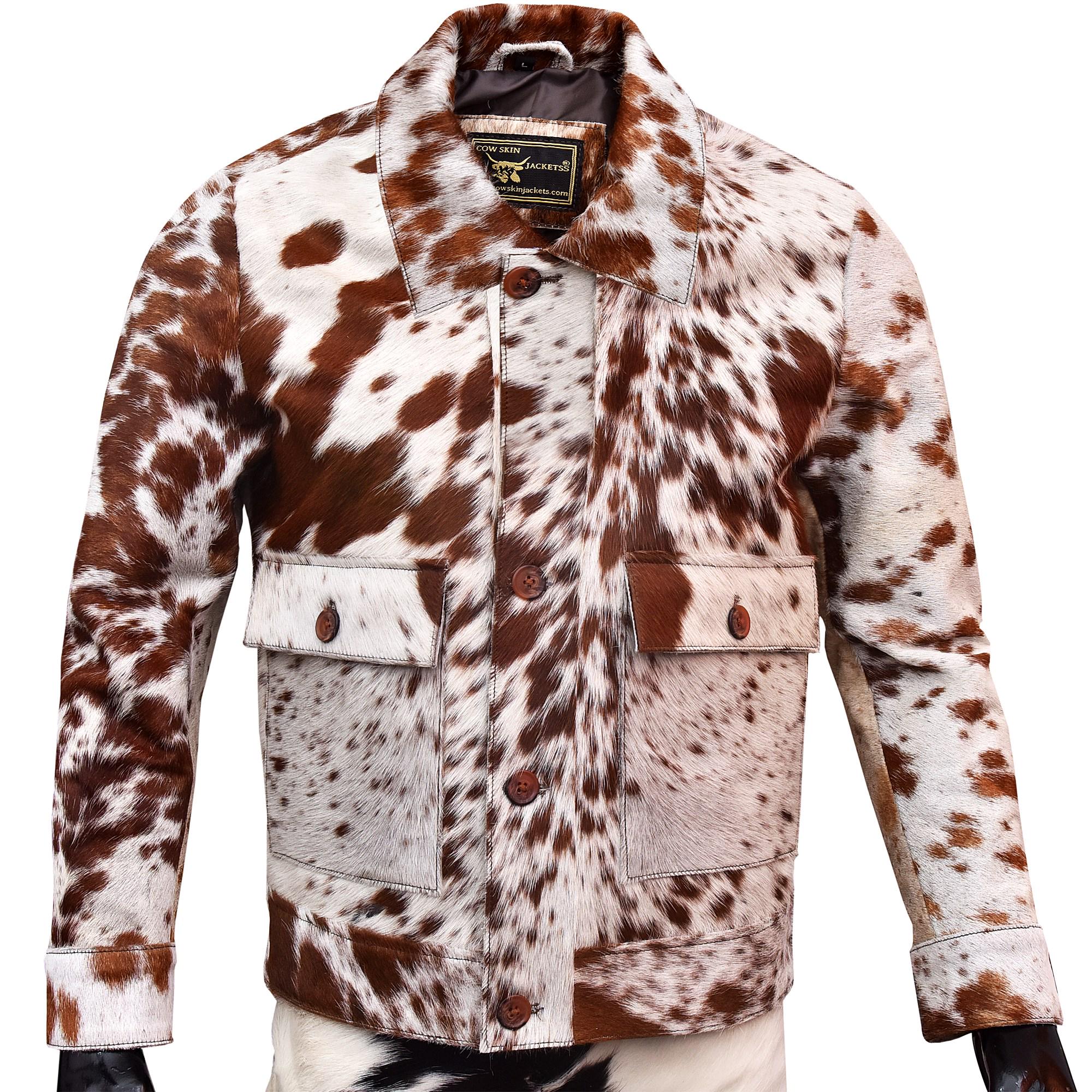 入手不可‼️nyrva cow hide fur jacket sizeL相当 Double Zip Cowhide Hoodie Brown – NYRVA