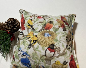 Balsam Fir Pillow, 5 x 5 Balsam, Song Birds, Maine Balsam