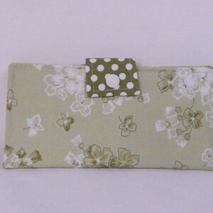 Cartera de señora, Cartera de mujer, Cartera plegable de embrague, Cartera floral, Regalo menor de 40 años