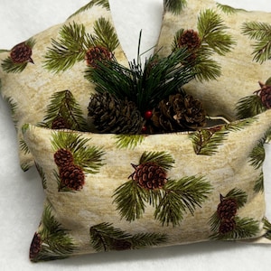 Balsam Fir Pillow, Pine Cones, Balsam Sachet, Gift Set