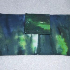 Tie Dye Fabric Wallet, Handmade Wallet, Womens Bifold Clutch, Hippy Wallet, Made in USA
