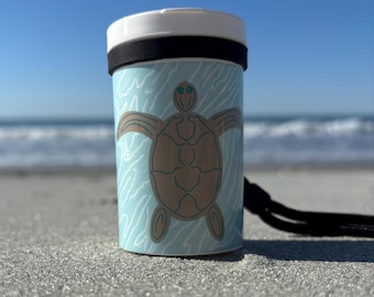 Shark Tooth Holder: Shell Container with Lanyard and Clip. Free Optional personalization