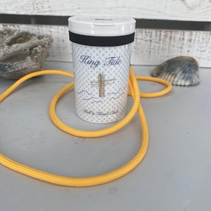 Shark Tooth Holder: Beach Agate & Sea Glass Collecting Bottle
