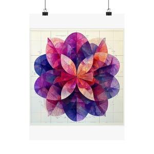 Kaleidoscopic Tissue Ribbons - Histotech Art Print Poster