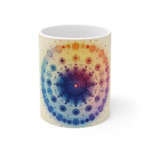 Microscope Objective Mandala Mug - Histotech Lab Art Gift